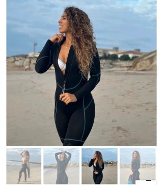 Traje de neopreno Vofiw para mujer+booties size L