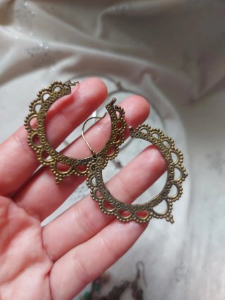 Conjunto bisutería oro y verde