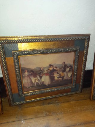 3 Cuadros Antiguos Láminas Goya