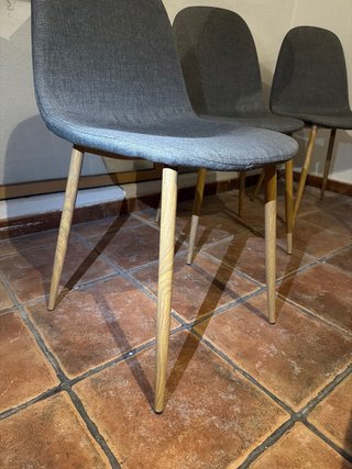 Set 4 sillas gris