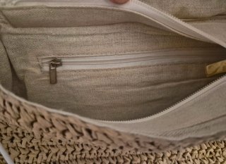 Bolso de rafia tejido