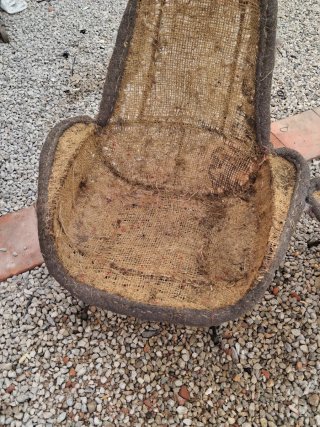 2 Sillones Antiguos Yute y Metal