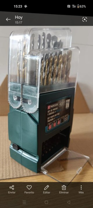 Juego 43 piezas brocas y puntas