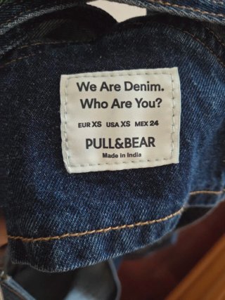 Peto Vaquero Corto Pull&Bear Talla XS