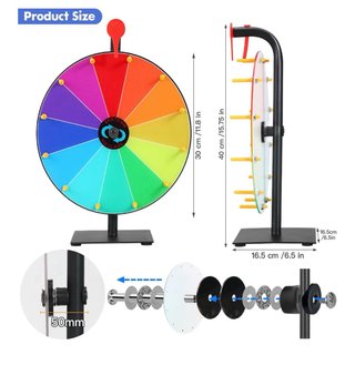 Ruleta giratoria de colores personalizable