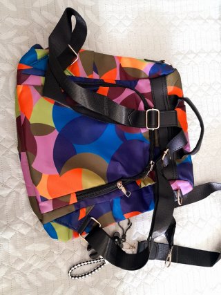 Mochila cartera multicolor