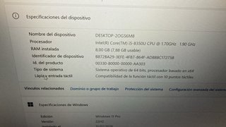 Lenovo T480 Táctil