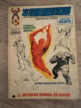 Libro los 4 fantásticos. La antorcha humana