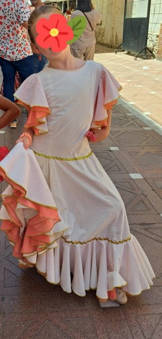 Traje flamenca madre talla única e hijas