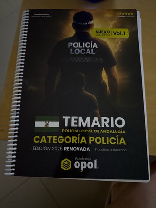 Pack Temario completo Policia Local Andalucia