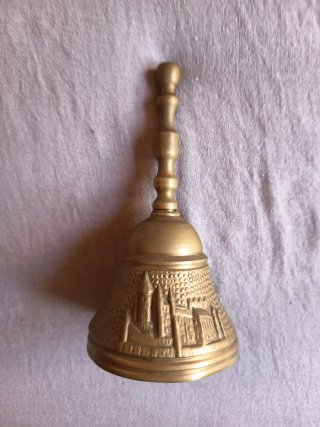 Campana Antigua Bronce Recuerdo Segovia Colección