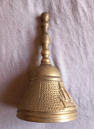 Campana Antigua Bronce Recuerdo Segovia Colección