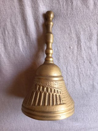 Campana Antigua Bronce Recuerdo Segovia Colección