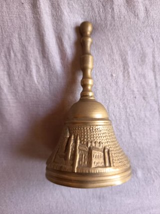 Campana Antigua Bronce Recuerdo Segovia Colección