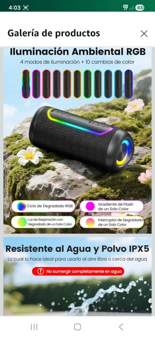 Altavoz Bluetooth 30W nuevo precintado