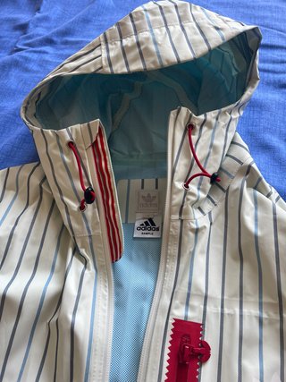 Chubasquero Adidas Impermeable Rayas