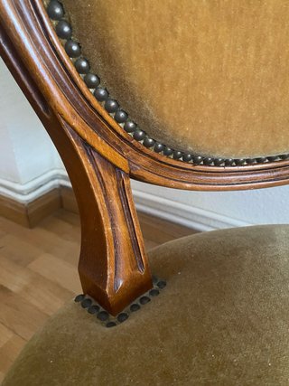 Silla Clásica Estilo Luis XVI Madera Maciza