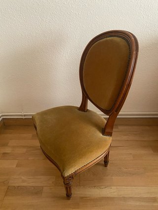 Silla Clásica Estilo Luis XVI Madera Maciza