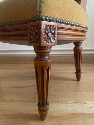 Silla Clásica Estilo Luis XVI Madera Maciza