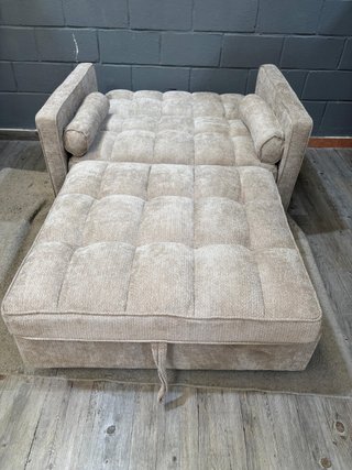 Sofá Cama Beige Tela