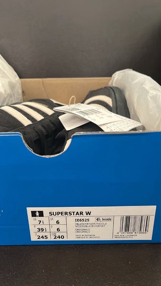 Adidas Superstar Talla 39 Blanco/Negro