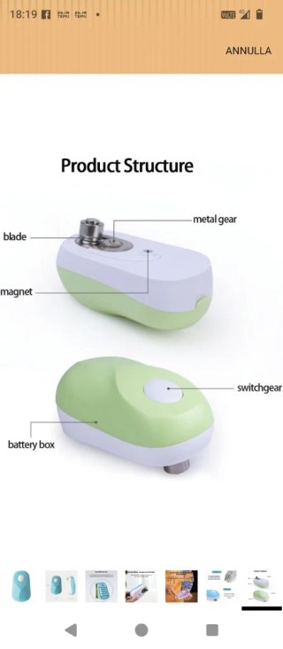 Apriscatole Elettrico Automatico