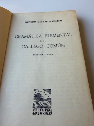 Gramática de gallego de Ricardo Carballo Calero