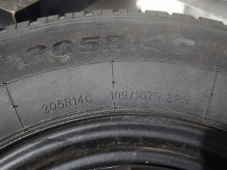 Ruedas llantas más neumáticos 5 unidades 205r14C