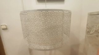 Lámpara de techo colgante de acero blanca inspire.
