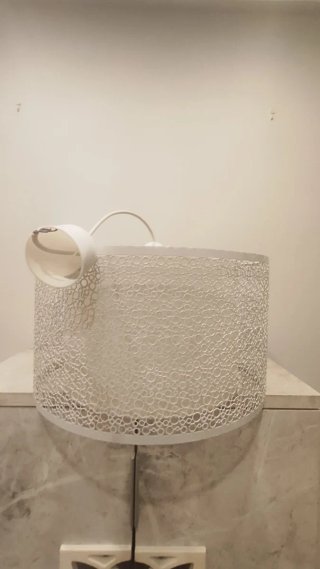 Lámpara de techo colgante de acero blanca inspire.