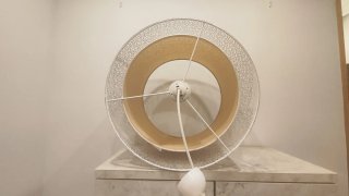 Lámpara de techo colgante de acero blanca inspire.
