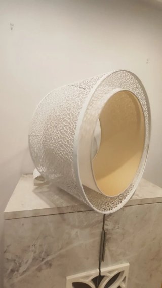Lámpara de techo colgante de acero blanca inspire.