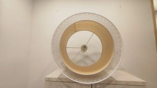 Lámpara de techo colgante de acero blanca inspire.