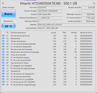 Disco Duro Hitachi 500 GB SATA 2,5"
