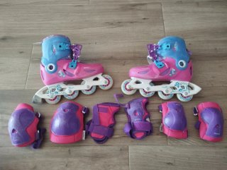 Patines en linea Oxelo 32 34. 20cm -21'5cm coderas