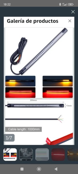Luces LED Traseras Moto.