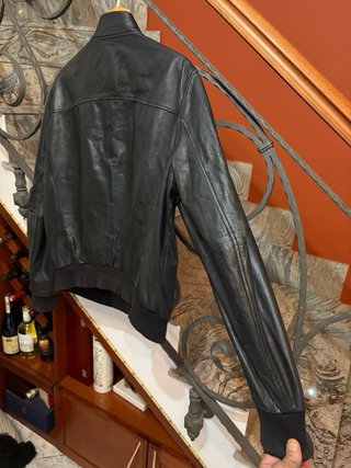 Giacca bomber vera pelle vissuta ,morbida vintage