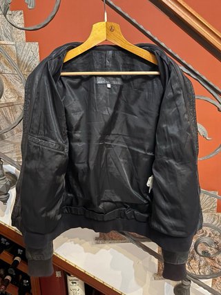 Giacca bomber vera pelle vissuta ,morbida vintage