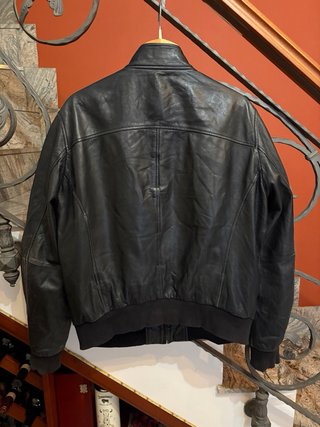 Giacca bomber vera pelle vissuta ,morbida vintage
