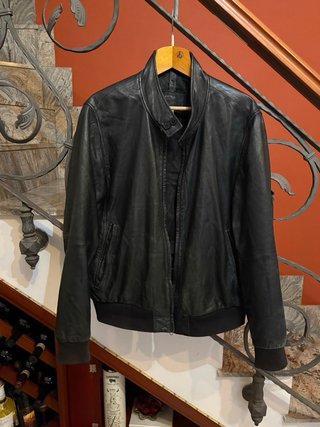 Giacca bomber vera pelle vissuta ,morbida vintage