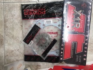 Kit Transmisión Moto Cadena Corona Piñón Reforzada