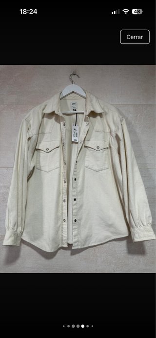 Camisa Lee Talla L Beige