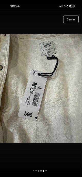 Camisa Lee Talla L Beige