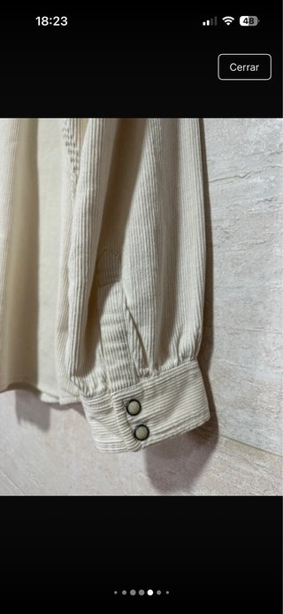 Camisa Lee Talla L Beige