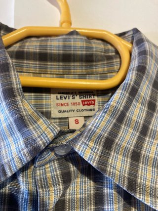 Camisa Levi's cuadros azul y gris