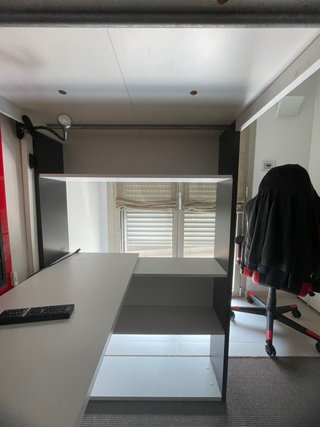 letto a ponte bianco e antracite CONTATTATEMI