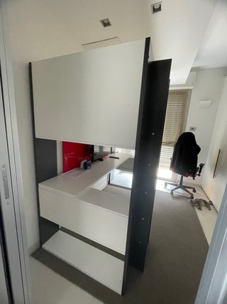 letto a ponte bianco e antracite CONTATTATEMI