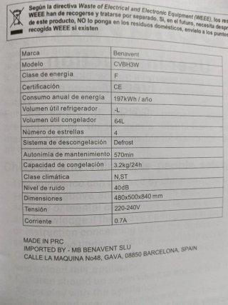 Congelador 3 cajones poco uso