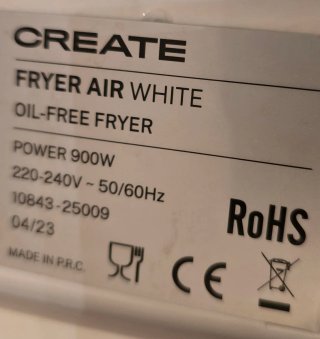Freidora de aire CREATE 1,5L