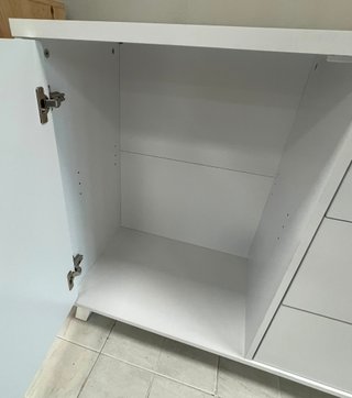 Aparador blanco de madera